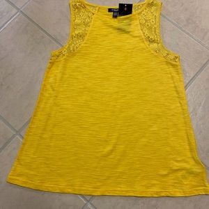 Women’s Chaps Tank Top with lace detailing, sz. Small
